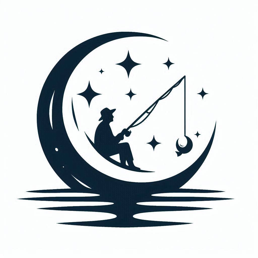 Fishing on Moon Logo